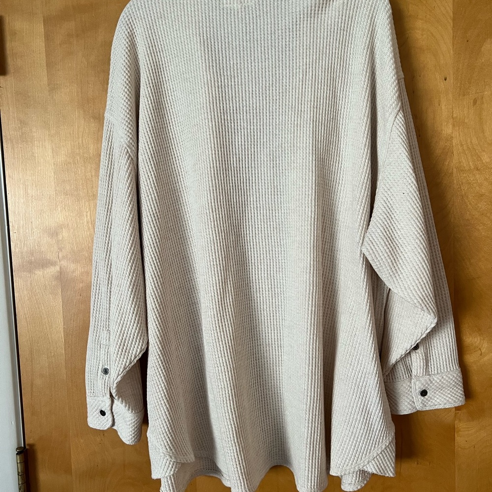 Aerie waffle button down NWT